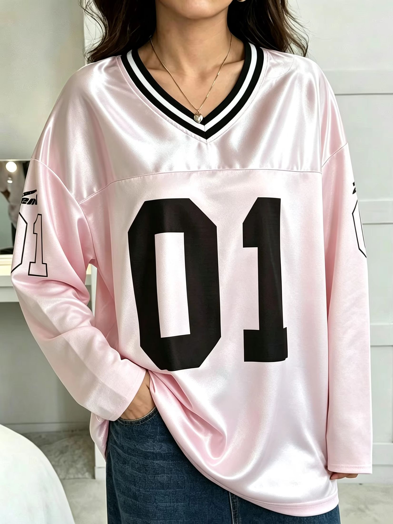 Golf Tees - Maglietta a Maniche Lunghe Oversize Vintage