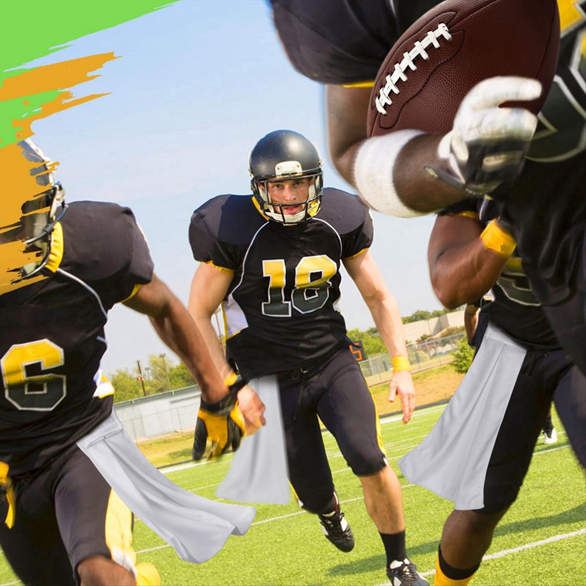 Golf Towel - POPULAR-Set di 4 Asciugamani da Football